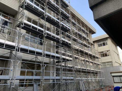 京都府立西城陽高等学校仮設工事
