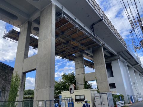 10月吊足場工事